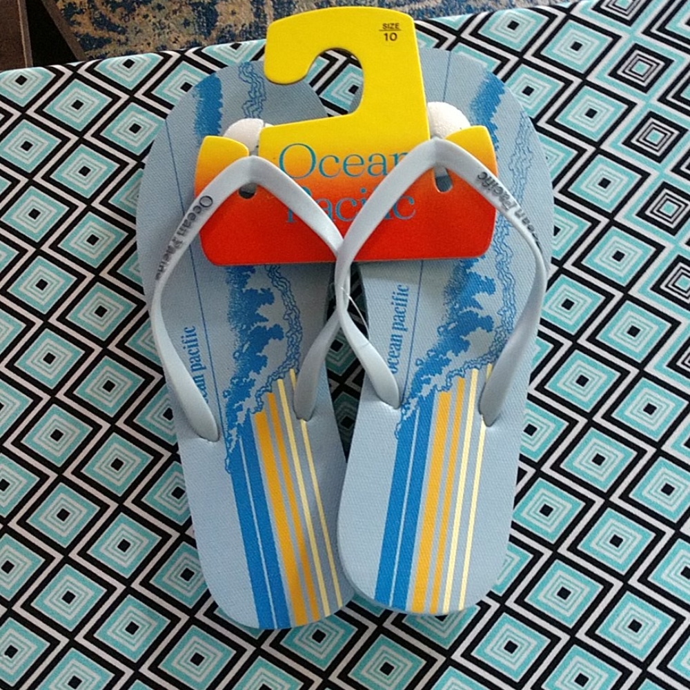 Sz.10 Ocean Pacific Flip Fops,NWT,unisex